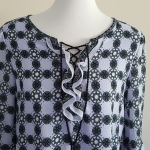 NWT pattern ruffle dress
